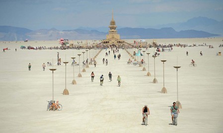 Tempio di Juno al 26° festival Burning Man 2012 Black Rock Desert, NEvada