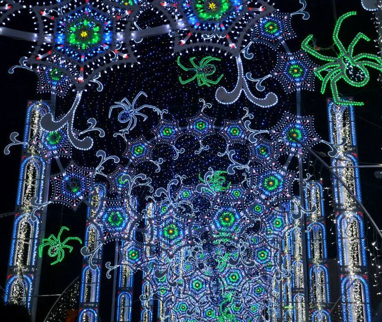 luminarie per la festa di Santa Domenica a Scorrano
