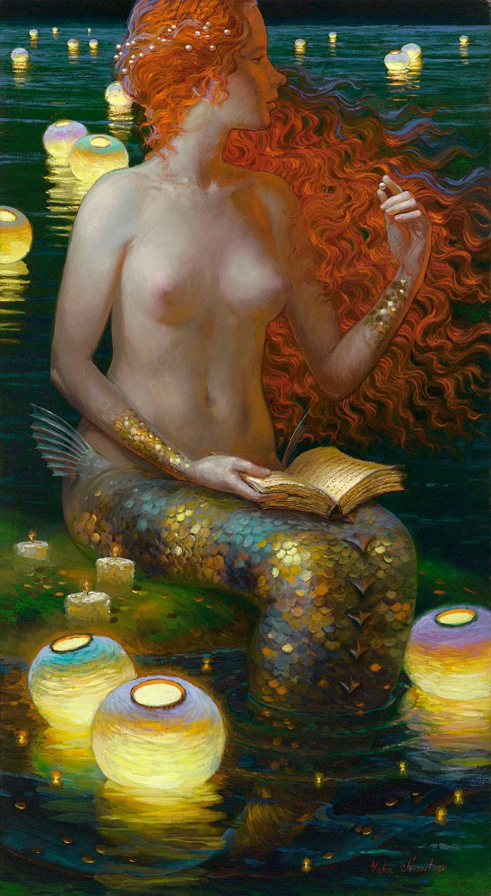 Un quadro fiabesco del pittore russo Victor Nizovtsev - Carefully selected by GORGONIA www.gorgonia.it