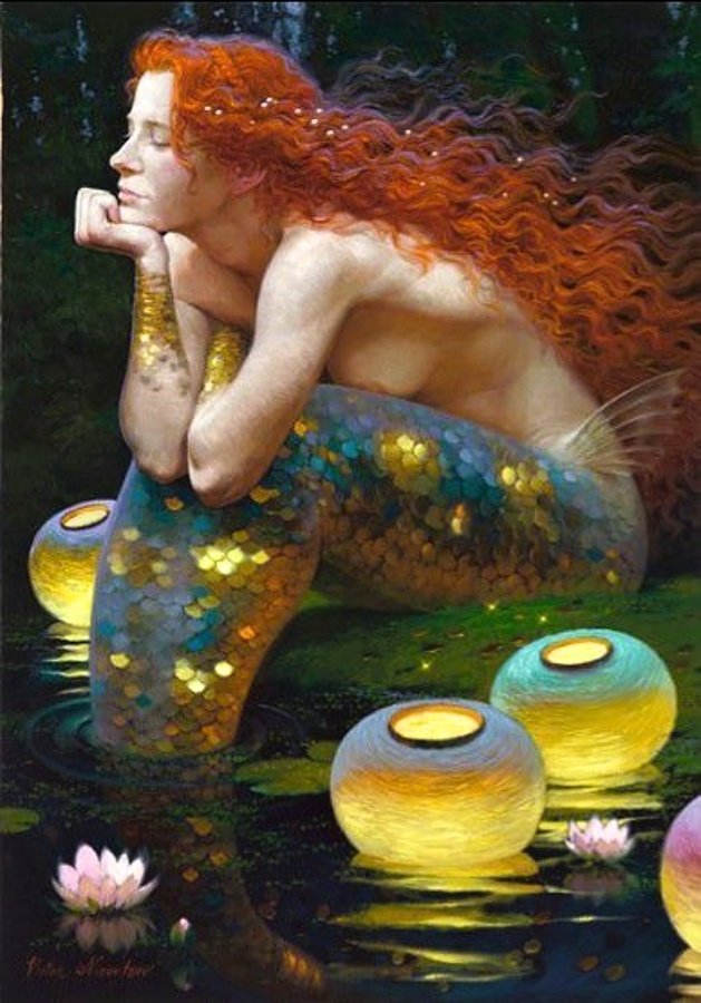 Un quadro fiabesco del pittore russo Victor Nizovtsev - Carefully selected by GORGONIA www.gorgonia.it