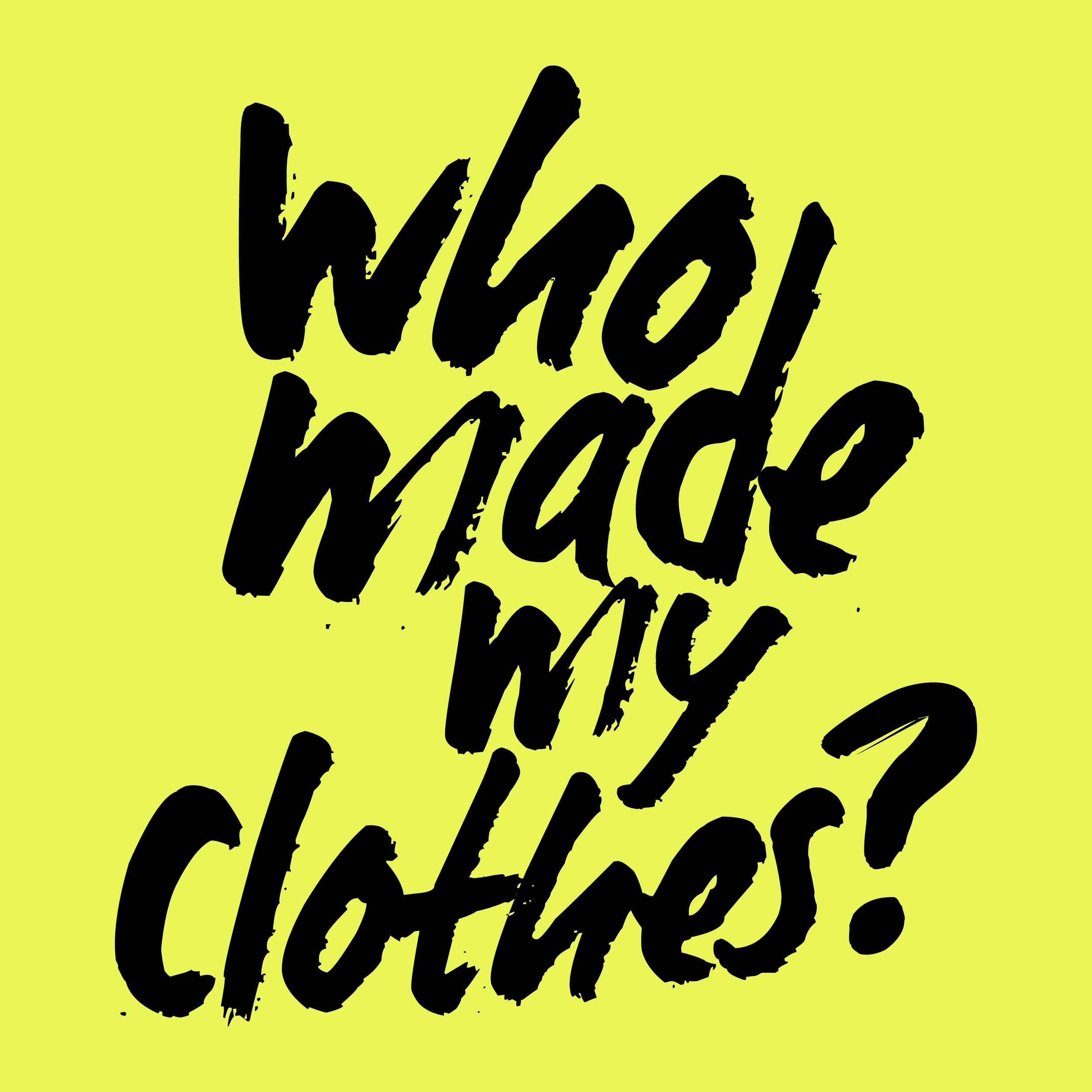 Fashion Revolution - Who made my clothes?