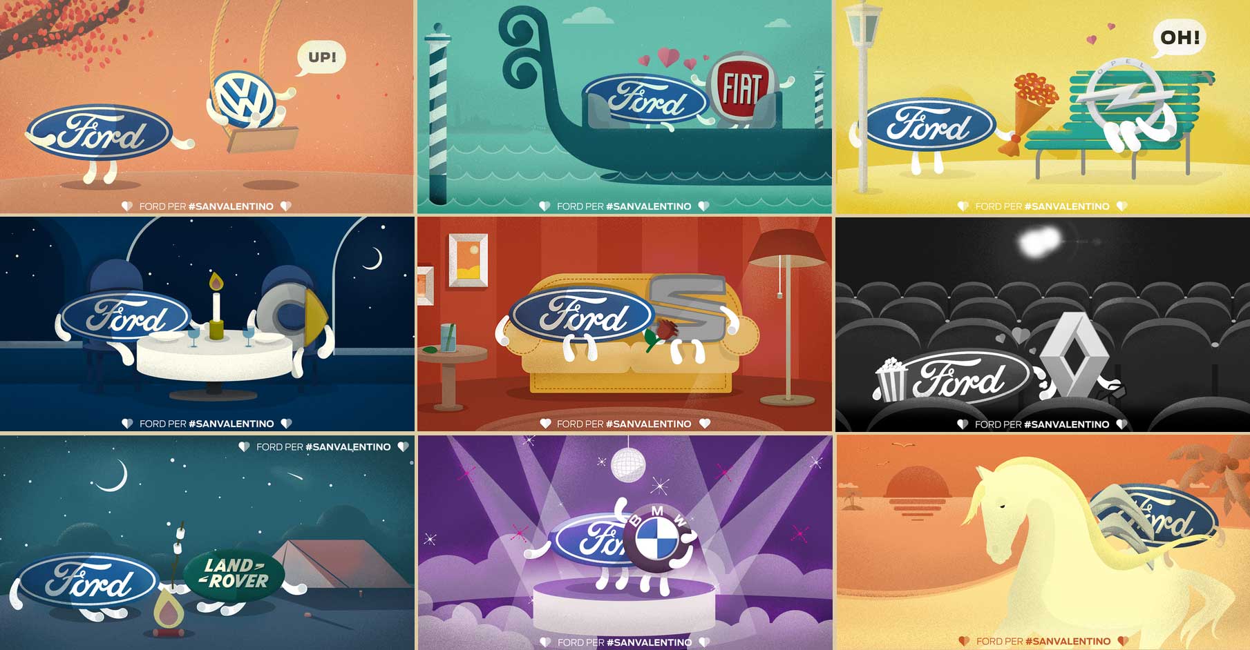 la campagna twitter di Ford per San Valentino - www.gorgonia.it