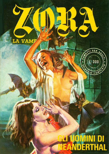 Una copertina di Emanuele Taglietti per il fumetto erotico Zora la Vampira - Carefully selected by GORGONIA www.gorgonia.it