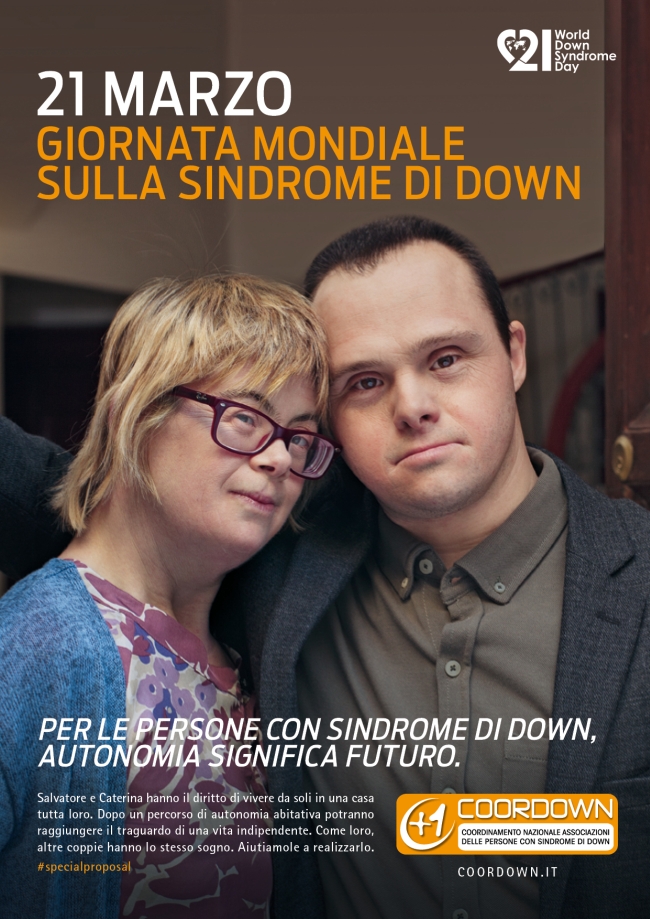 Il poster della Giornata mondiale della Sindrome di Down - Carefully selected by GORGONIA www.gorgonia.it